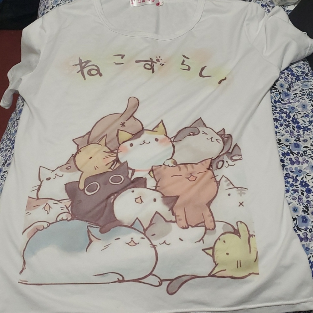 Korean Unspecified Brand Size L White T-shirt